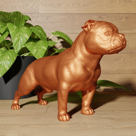 Statue American Bully - Décoration Réaliste