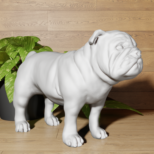 Statue Bouledogue Anglais - Bulldog - Décoration Réaliste